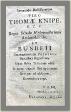(6/19): Dedykacja komentatora ksigi dla Thomasa Knipe (1639-1711), wysokiego rang duchownego protestanckiego z Westminster. Wells podpisuje sie jako 
