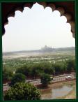 (30/32): Widok z fortu na Taj Mahal